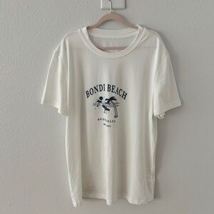 SHEIN Cream Bondi Beach Tee